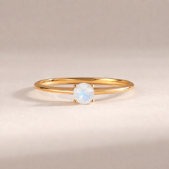 Liora Yellow Gold Moonstone Solitaire Ring