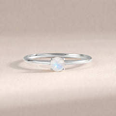 Liora White Gold Moonstone Solitaire Ring