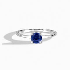 Elira White Gold Sapphire Round Solitaire Ring