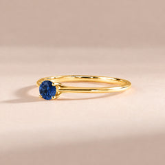 Liora Yellow Gold Sapphire Solitaire Ring
