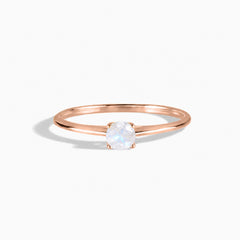 Liora Rose Gold Moonstone Solitaire Ring