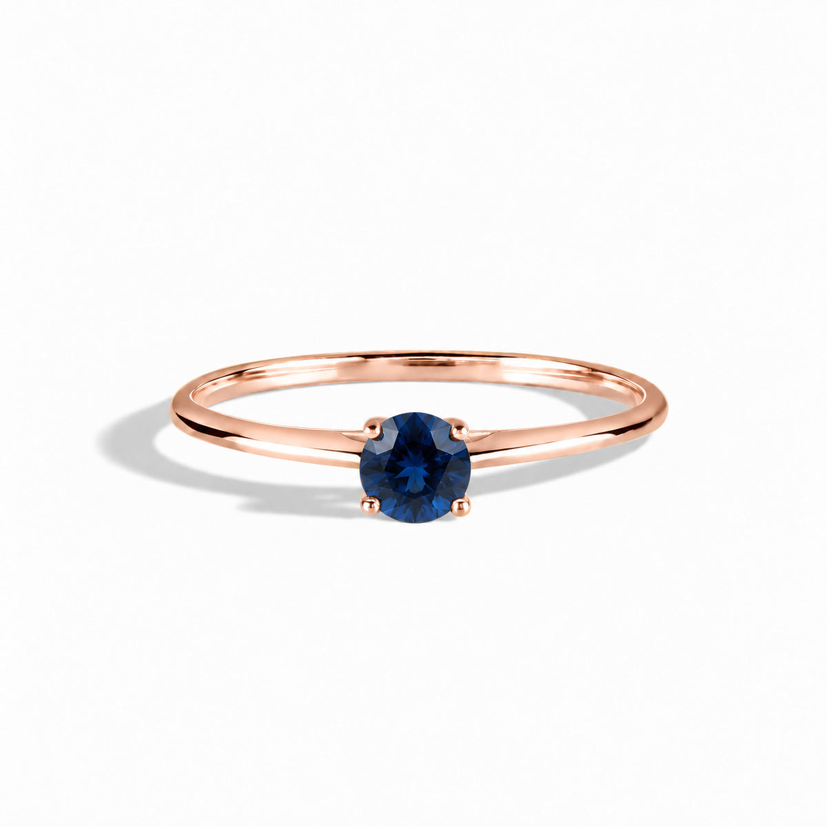 Liora Rose Gold Sapphire Solitaire Ring