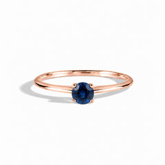Liora Rose Gold Sapphire Solitaire Ring