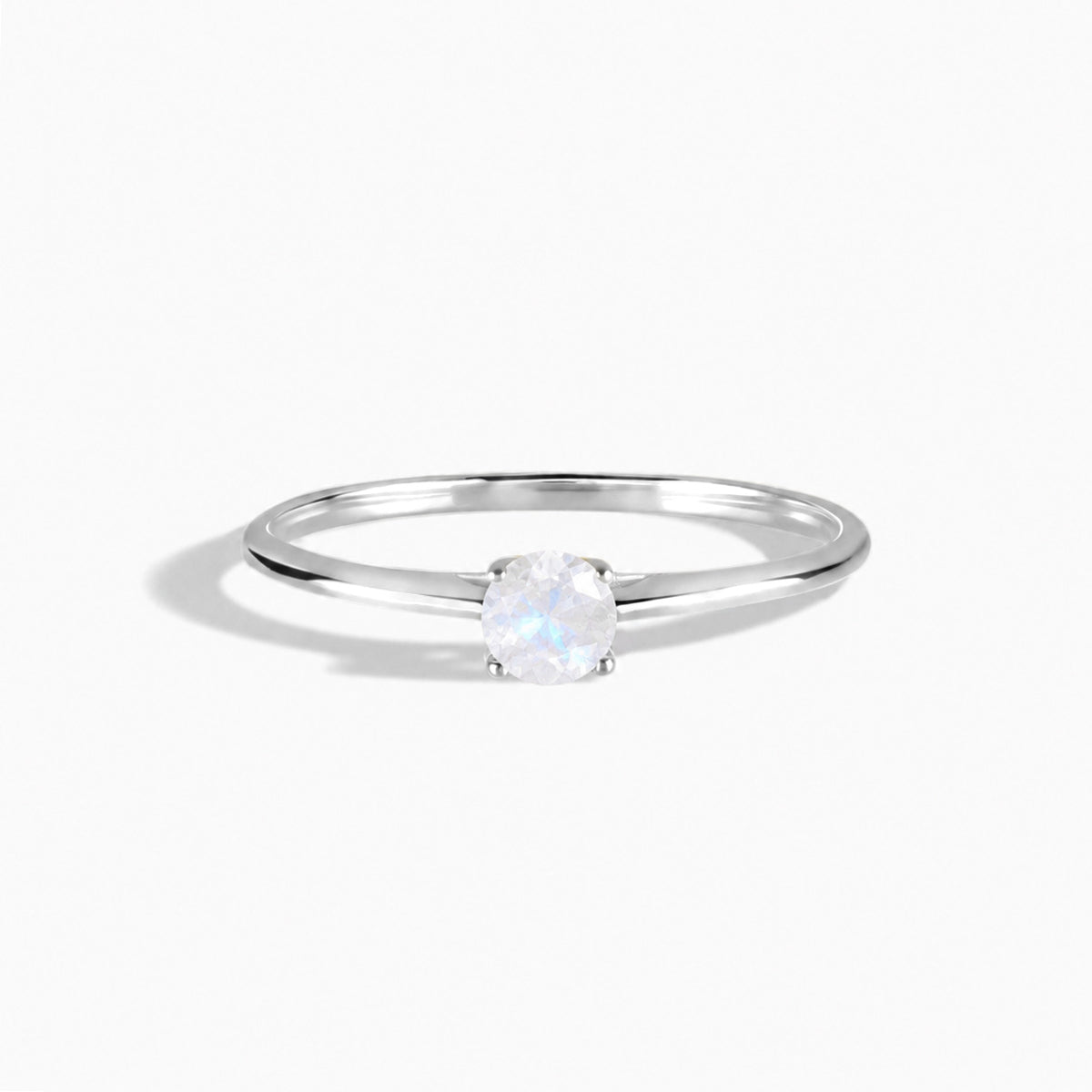 Liora White Gold Moonstone Solitaire Ring