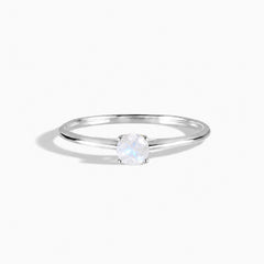 Liora White Gold Moonstone Solitaire Ring
