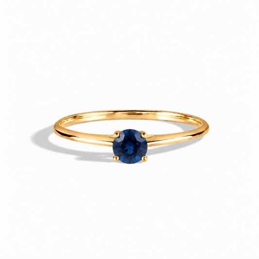 Liora Yellow Gold Sapphire Solitaire Ring