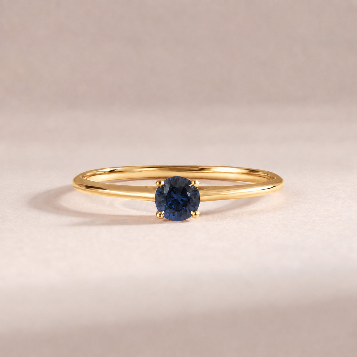 Liora Yellow Gold Sapphire Solitaire Ring