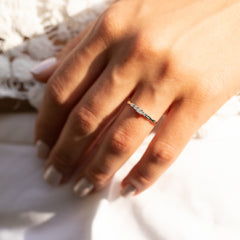 Dainty & Elegant 925 Sterling Silver CZ Knot Promise Ring for Her