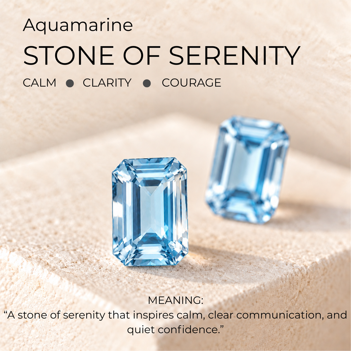 Solene Yellow Gold Aquamarine Solitaire Ring