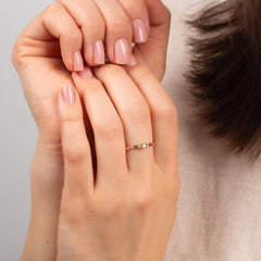 Delicate & Elegant Promise 18k Rose Gold Vermeil Knot Ring for Her