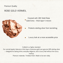 Minimalist 18K Rose Gold Vermeil Silver Baguette CZ Promise Ring for Her