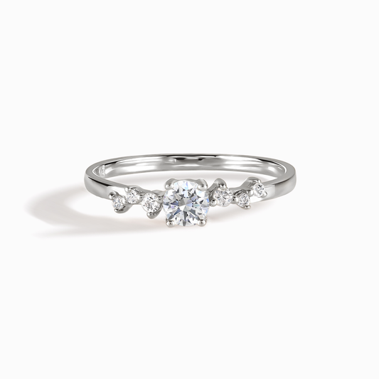 Minimalist Dainty 925 Sterling Silver CZ Women Engagement Ring