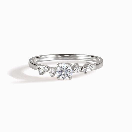 Minimalist Dainty 925 Sterling Silver CZ Women Engagement Ring
