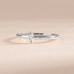 Vela White Gold Diamond Marquise Ring