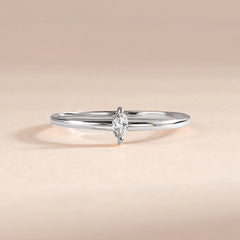 Vela White Gold Diamond Marquise Ring