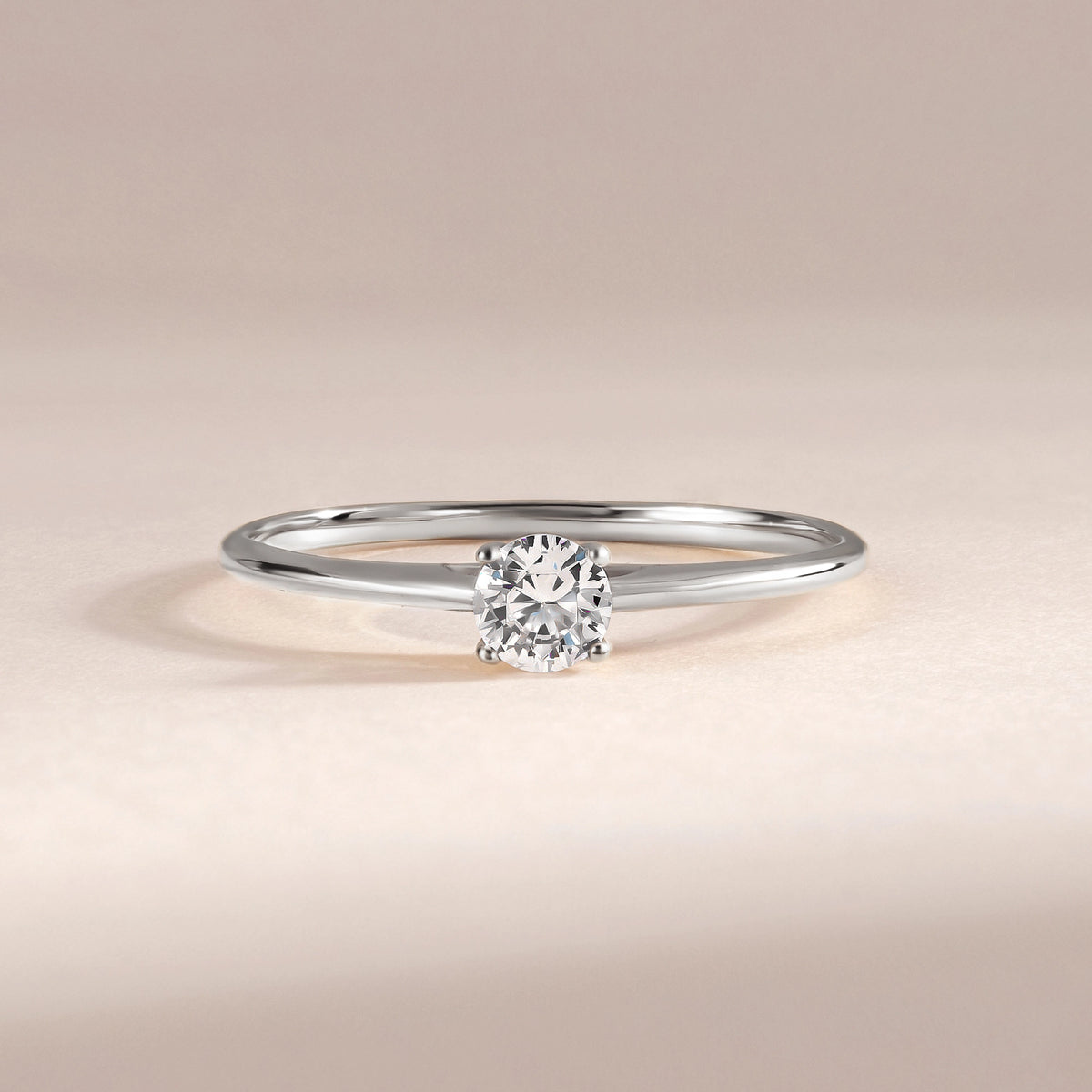 Liora White Gold Moissanite Solitaire Ring