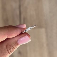 Dainty & Elegant 925 Sterling Silver CZ Knot Promise Ring for Her